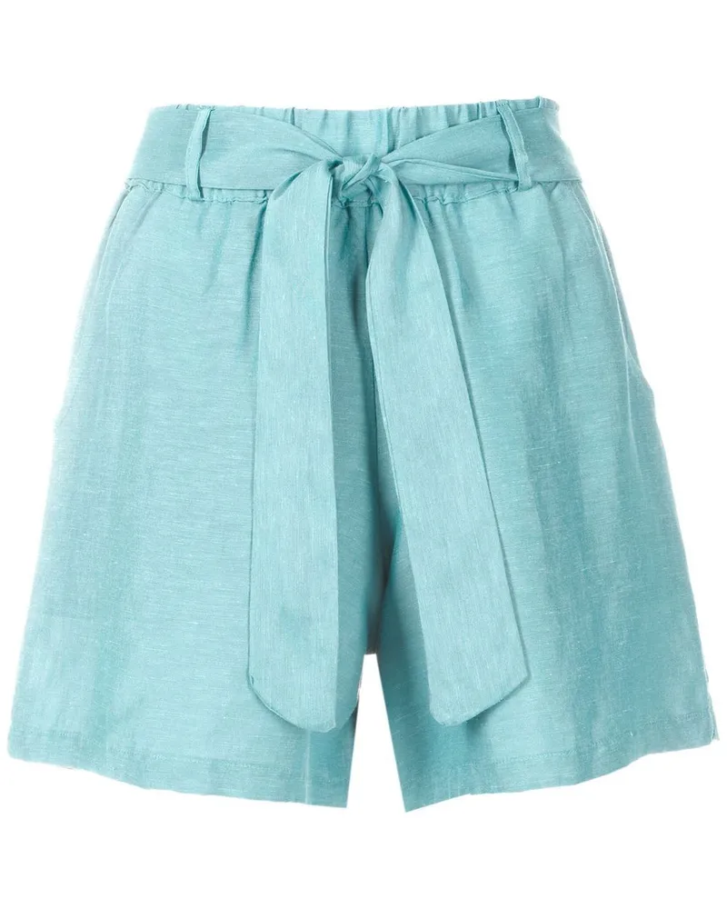 Amir Slama Shorts mit Gürtel - Blau Blau