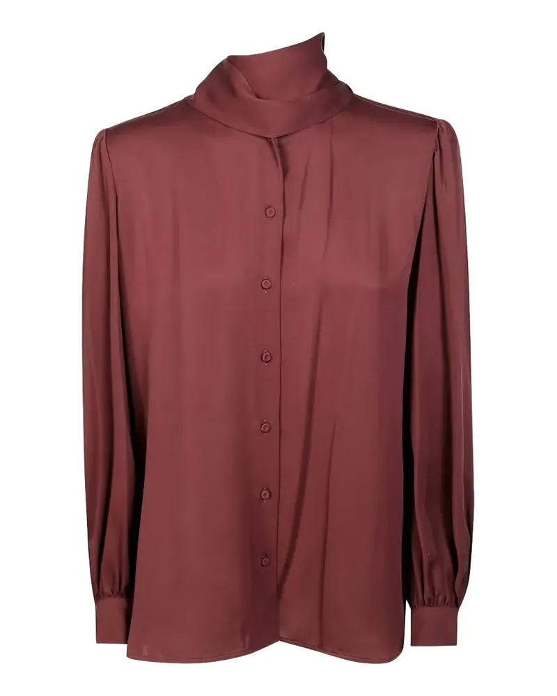 Max Mara tie-neck shirt - Rot Rot