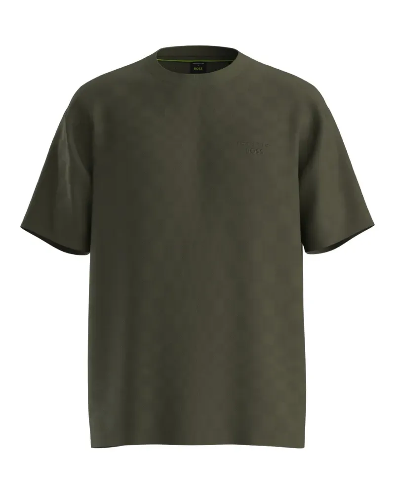 HUGO BOSS x Porsche T-Shirt mit Karomuster - Grün Grün