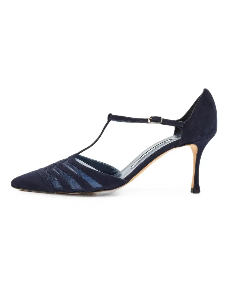 Manolo Blahnik Jane heeled pumps - Blau Blau