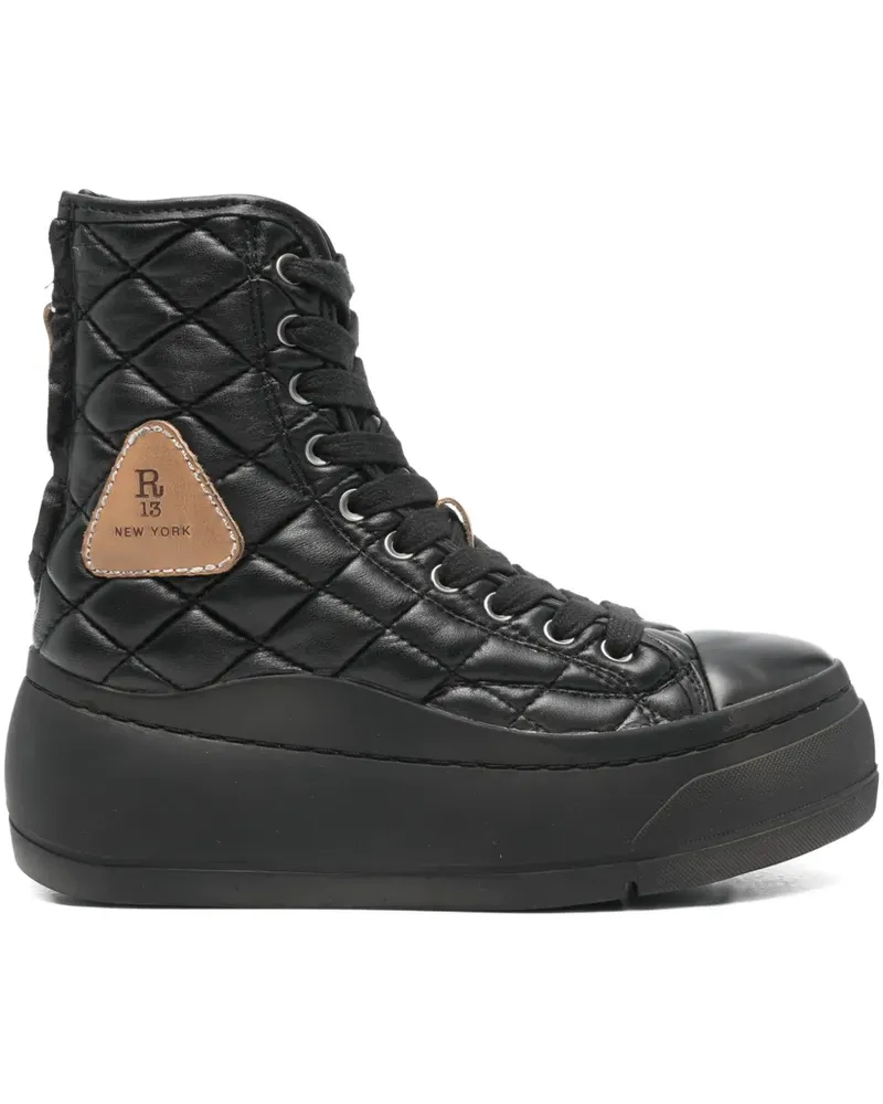 R13 Tall Kurt Sneakers - Schwarz Schwarz