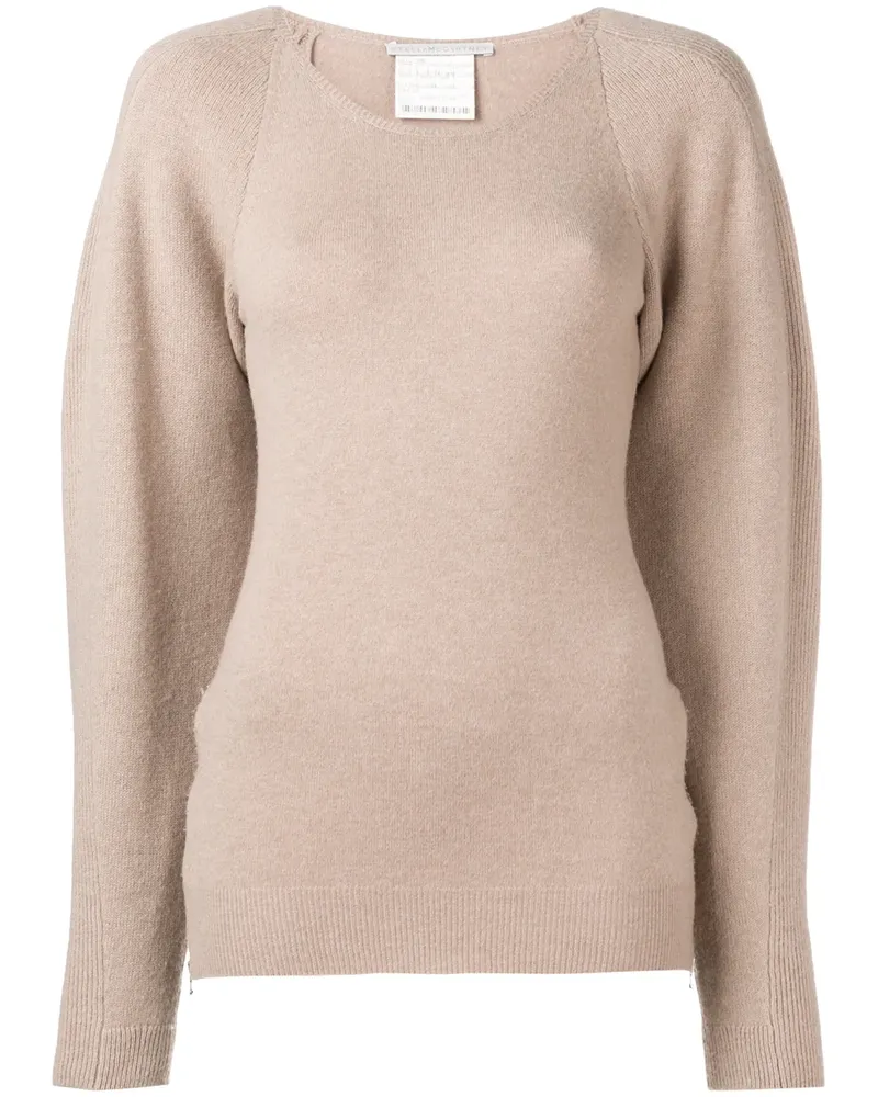 Stella McCartney Pullover mit Reißverschluss - Nude Nude