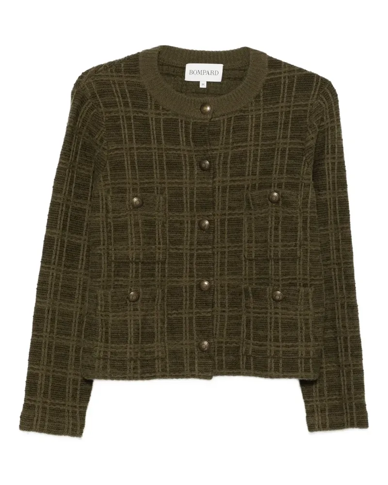 Eric Bompard Tweed-Jacke mit Jacquardknöpfen - Grün Grün