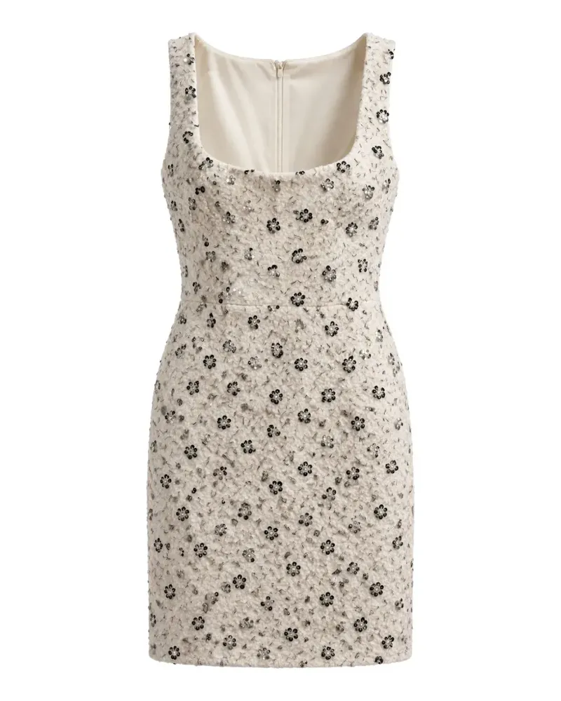 Amen sequin-embellished floral-motif dress - Nude Nude