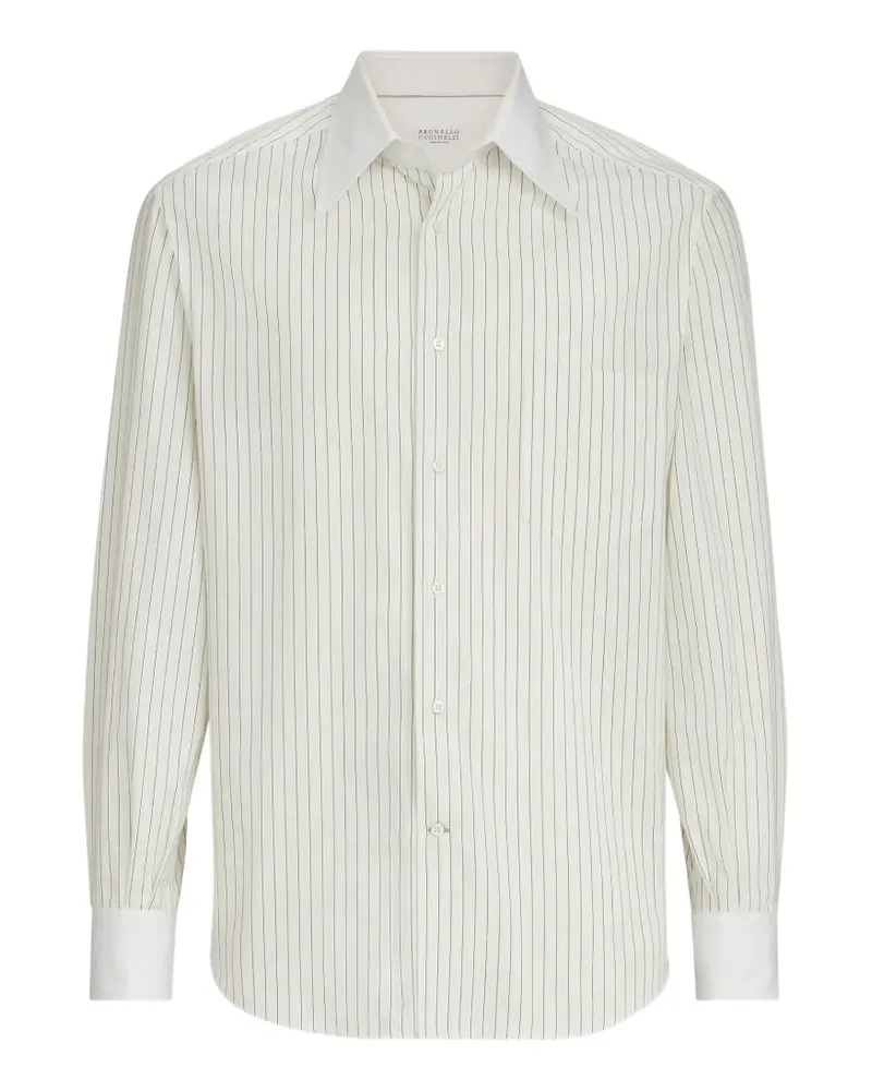 Brunello Cucinelli Gestreiftes Hemd - Nude Nude