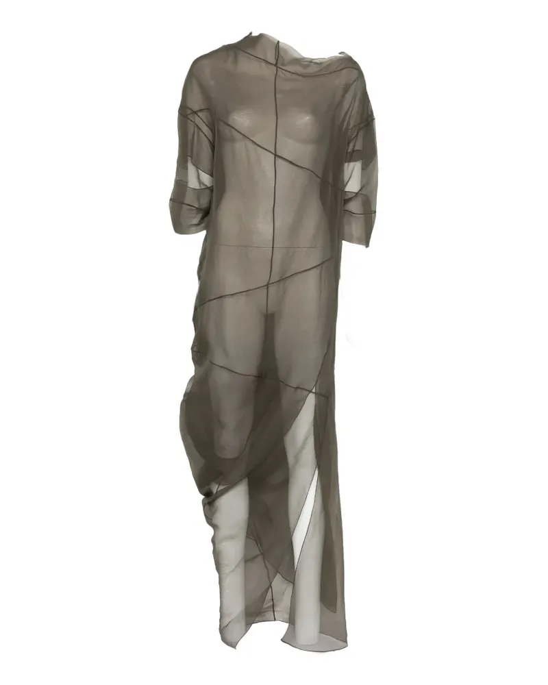 Cortana sheer panel dress - Grün Grün