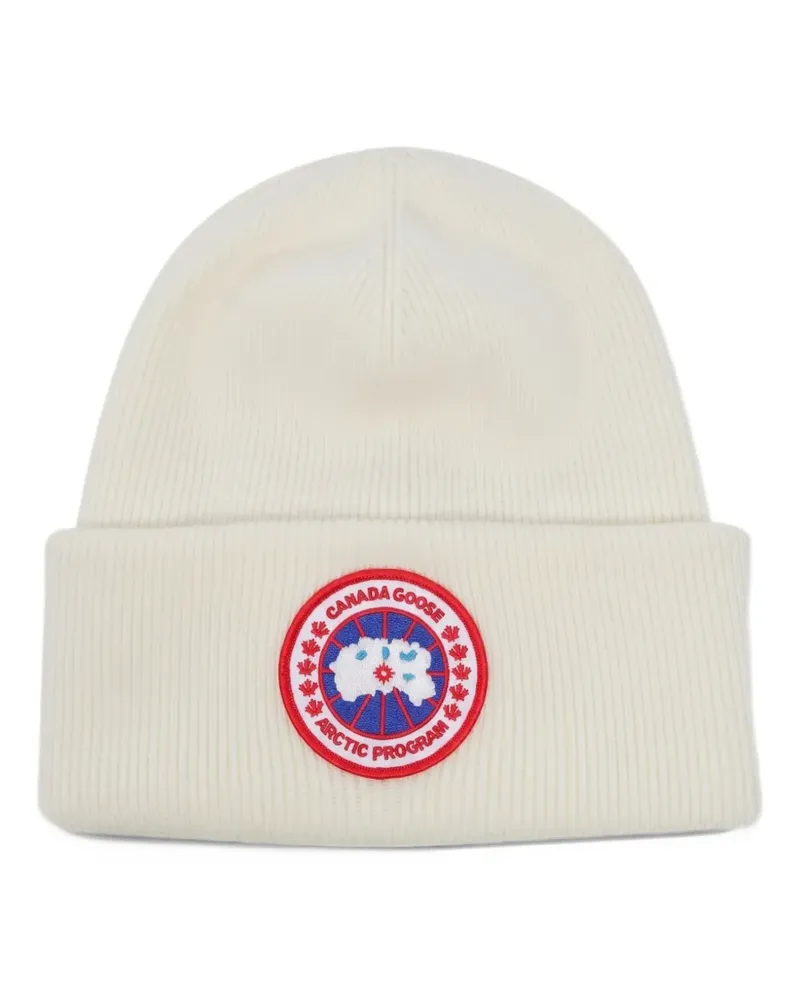 Canada Goose Arctic Toque logo-patch beanie hat - Weiß Weiß