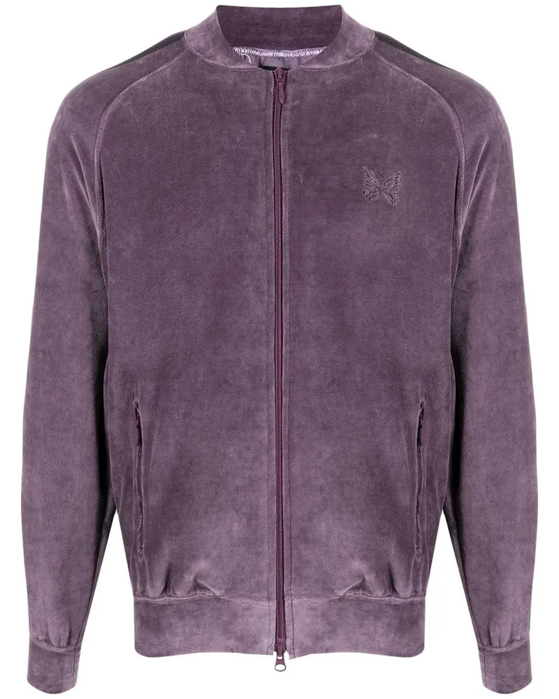 NEEDLES Jacke in Samtoptik Violett