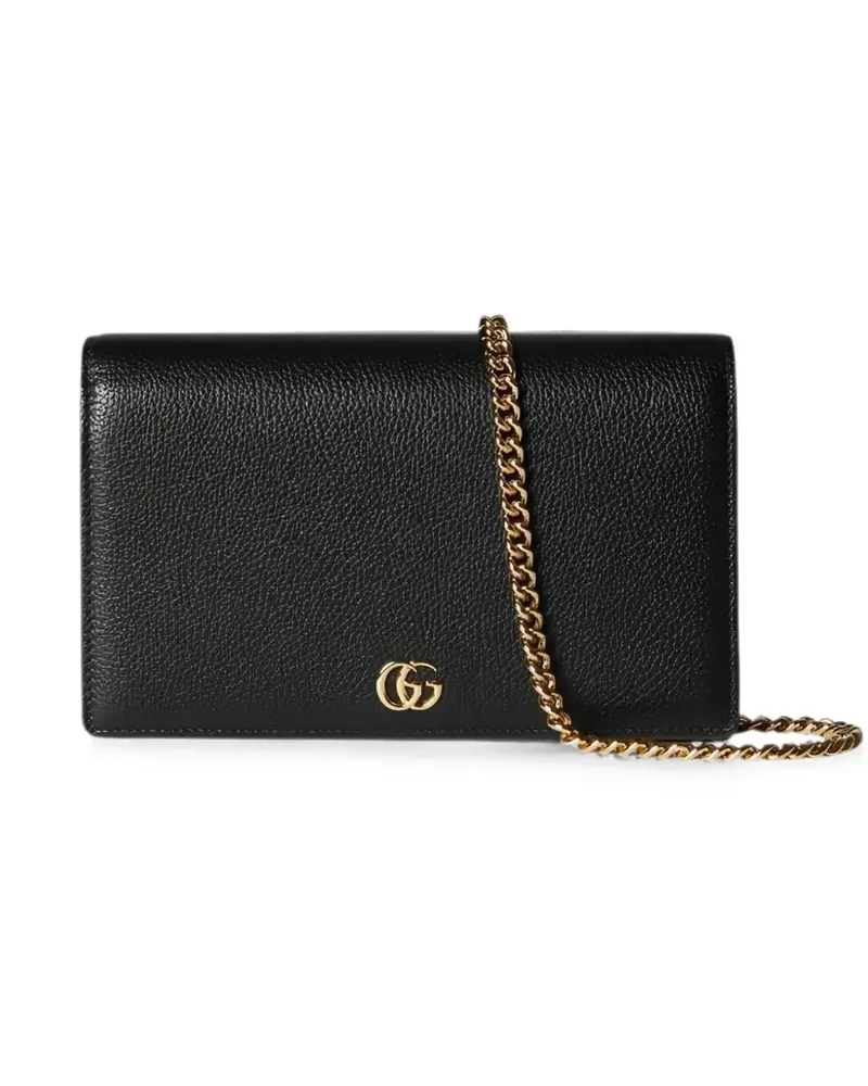 Gucci GG Marmont wallet on chain - Schwarz Schwarz