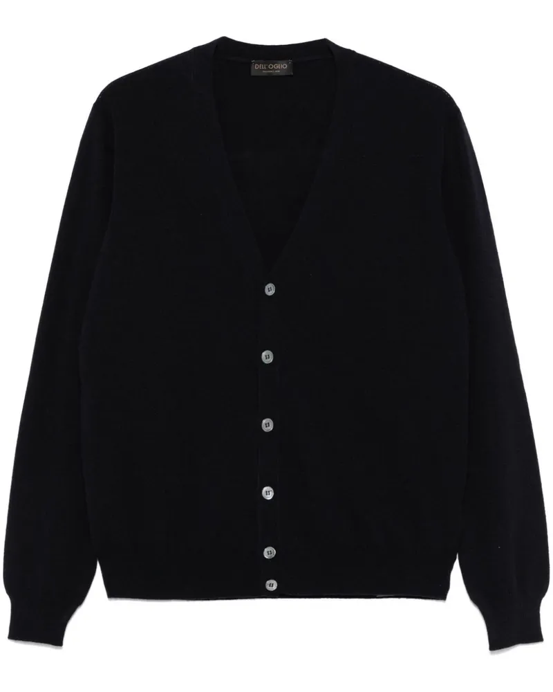 Dell'oglio Cardigan mit V-Ausschnitt - Blau Blau