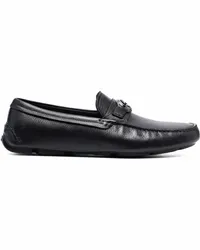 Giorgio Armani Loafer mit Logo-Schild Schwarz