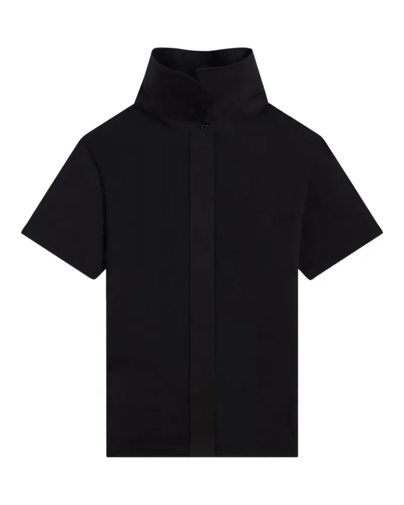 Givenchy T-Shirt mit Popeline-Kragen - Schwarz Schwarz