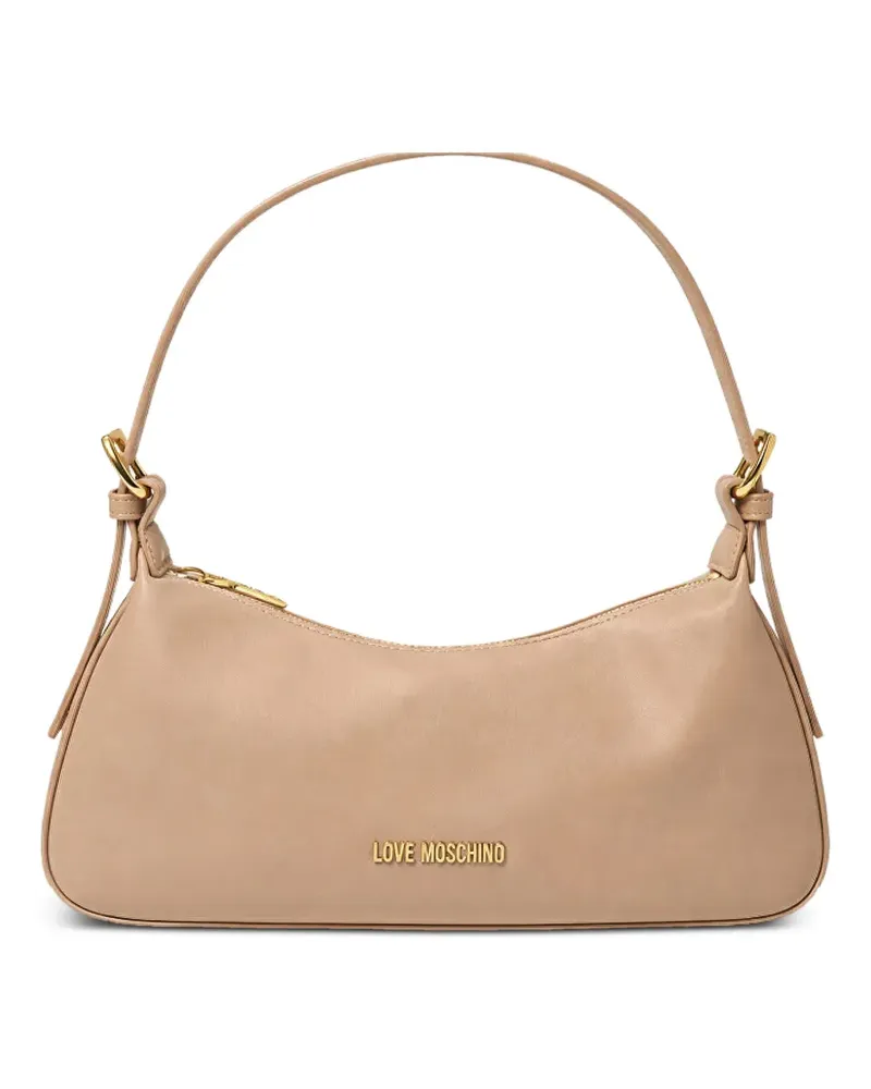 Moschino zip shoulder bag - Nude Nude