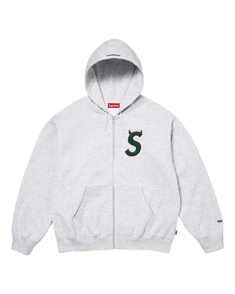 Supreme Being Devil zip-up hoodie - Grau Grau