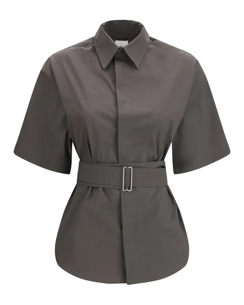 Sa Su Phi belted short-sleeve shirt - Grau Grau