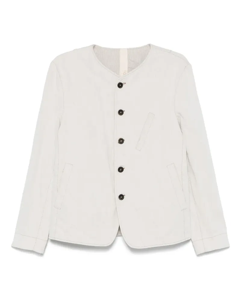 forme d'expression Kragenlose Jacke - Weiß Weiß
