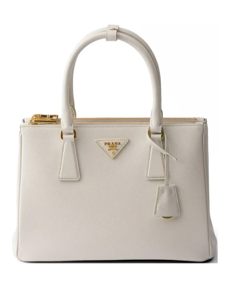 Prada Galleria medium Saffiano leather bag - Weiß Weiß