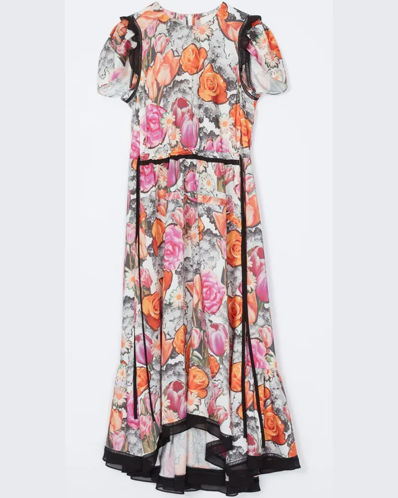 3.1 phillip lim Midikleid mit Blumen-Print - Rosa Rosa