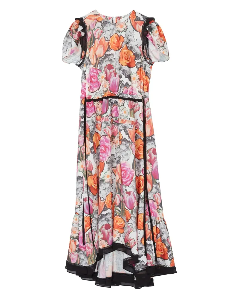 3.1 phillip lim Midikleid mit Blumen-Print - Rosa Rosa