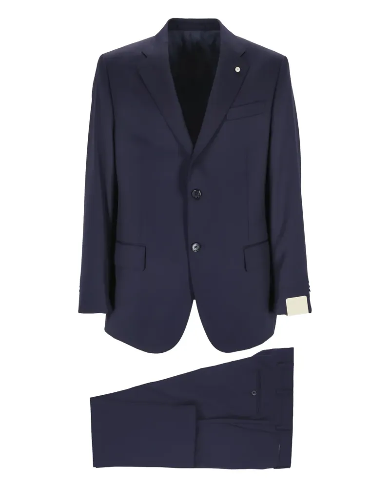 Luigi Bianchi Mantova single breasted suit - Blau Blau