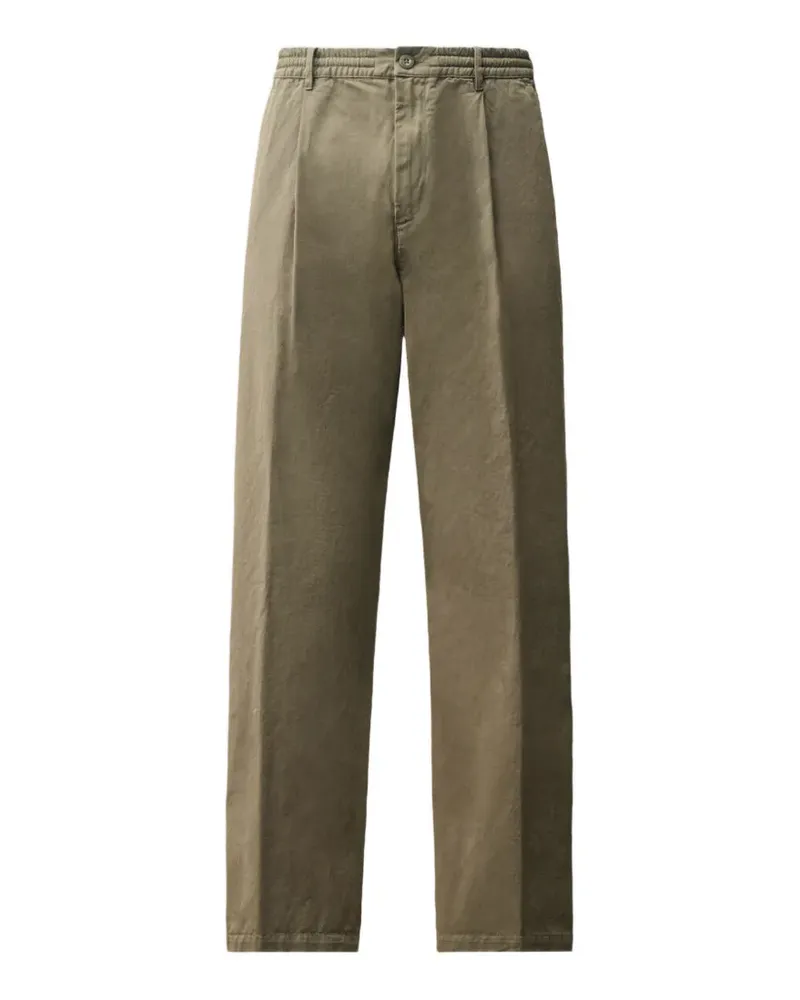C.P. Company Plissierte Hose mit Stretchbund - Grün Grün