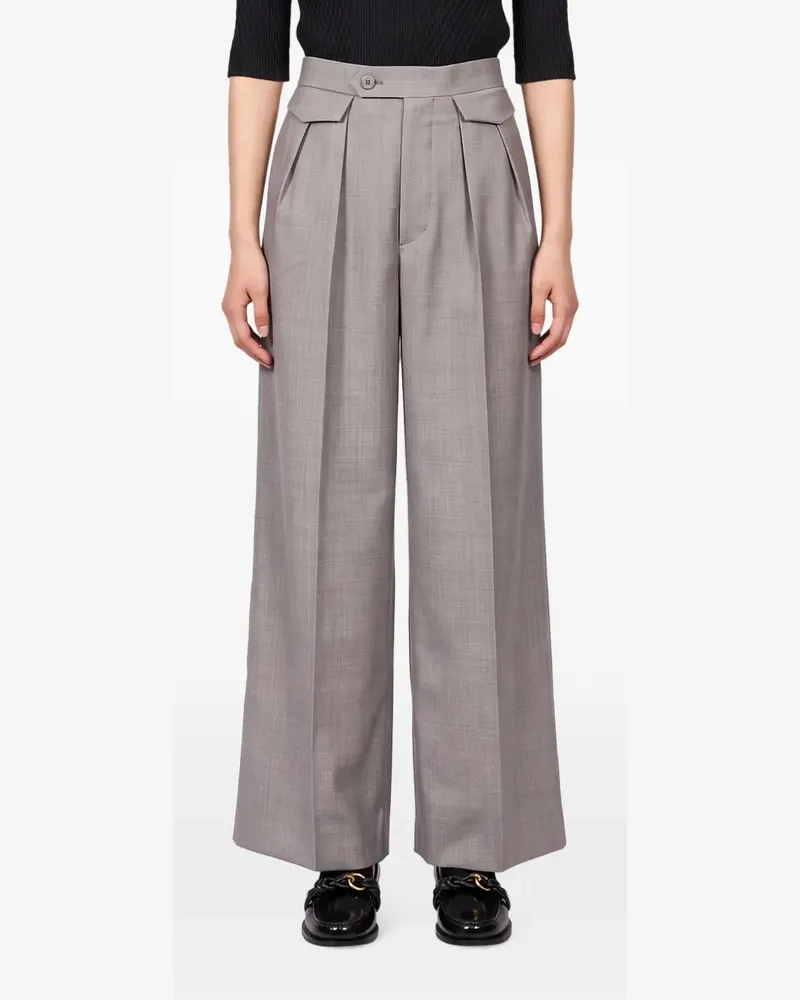 Issey Miyake Honest Ensemble Hose mit Falten - Grau Grau