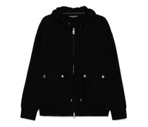 Kapuzenjacke mit Reißverschluss - Schwarz