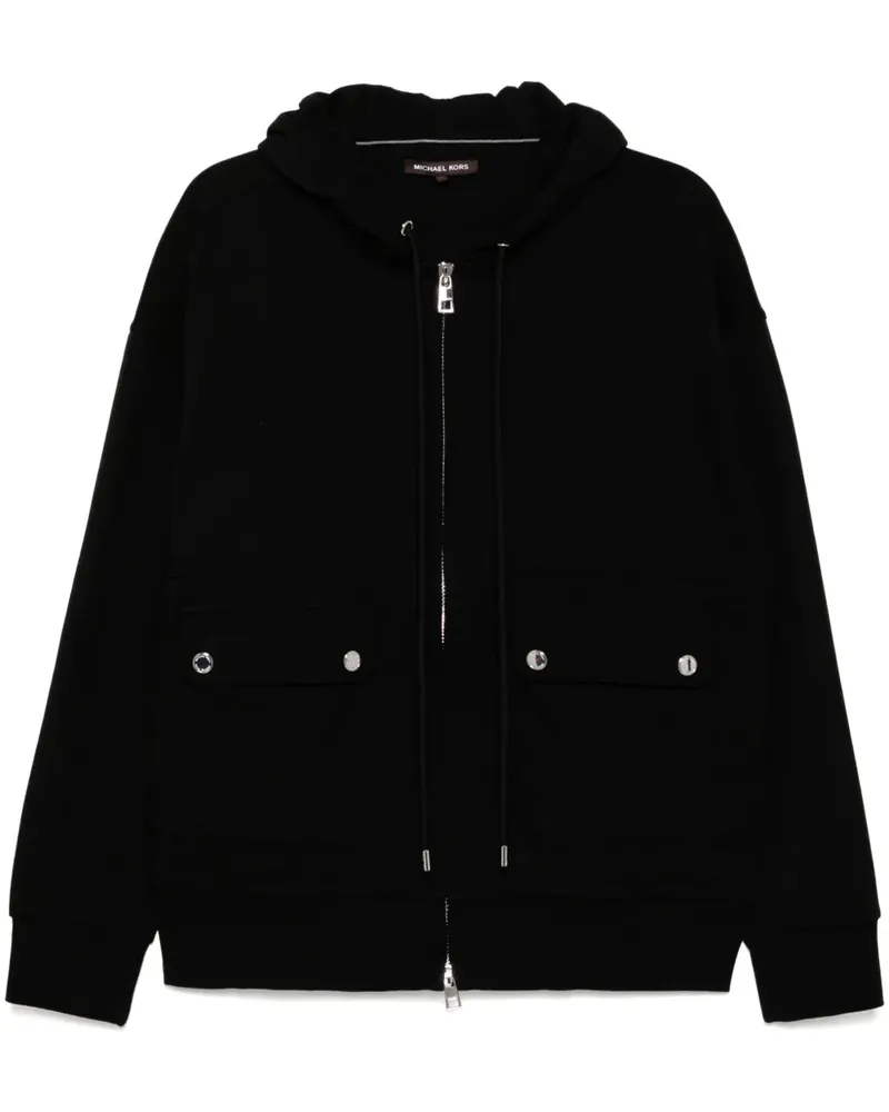 Michael Kors Kapuzenjacke mit Reißverschluss - Schwarz Schwarz