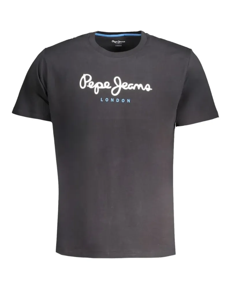 Pepe Jeans logo-print T-shirt - Schwarz Schwarz