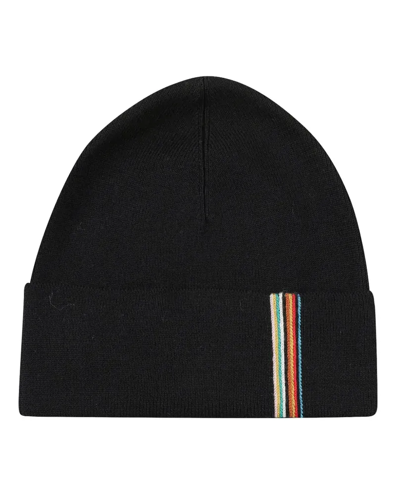 Paul Smith Signature Stripe beanie hat - Schwarz Schwarz
