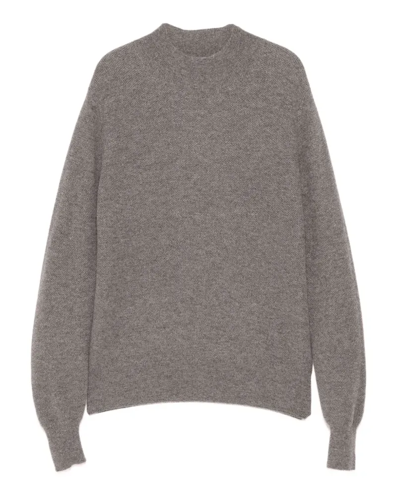 N.Peal Kaschmirpullover mit Wabenmuster - Grau Grau