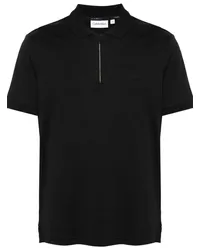 Calvin Klein Bio-Baumwoll-Poloshirt mit Logo-Patch Schwarz