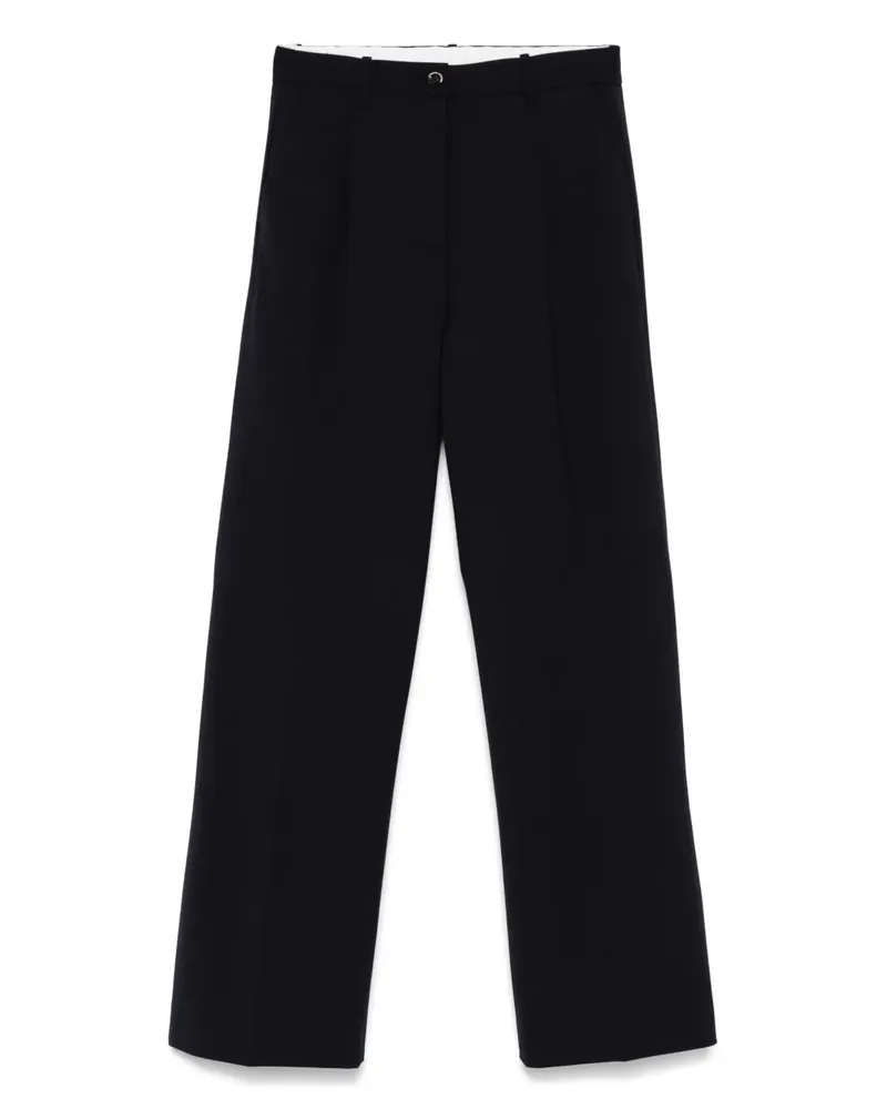 nine:inthe:morning Gerade Hose mit Knöpfen - Blau Blau