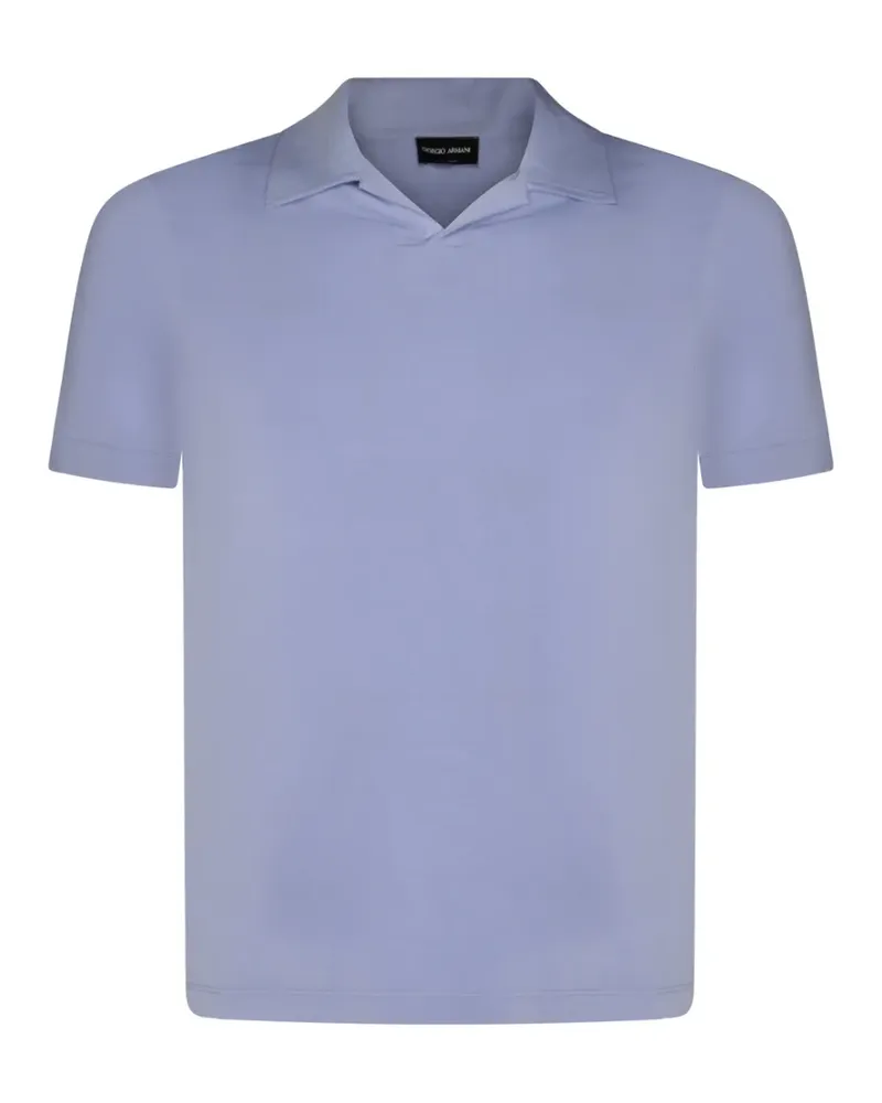 Giorgio Armani Kurzärmeliges Poloshirt - Blau Blau