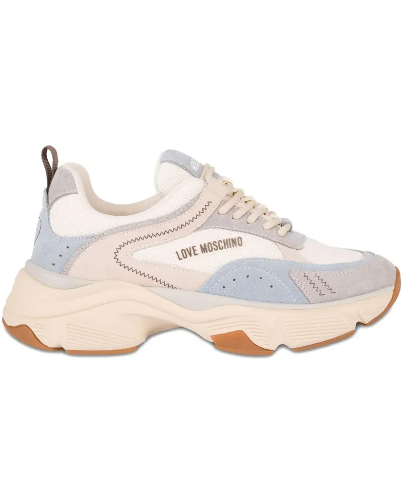 Moschino Sneakers mit Herzdetail - Nude Nude