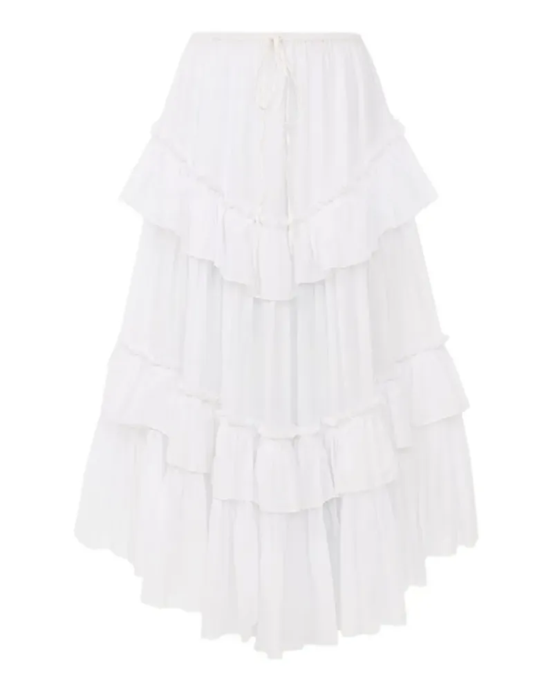 Chloé tiered ruffled skirt - Weiß Weiß