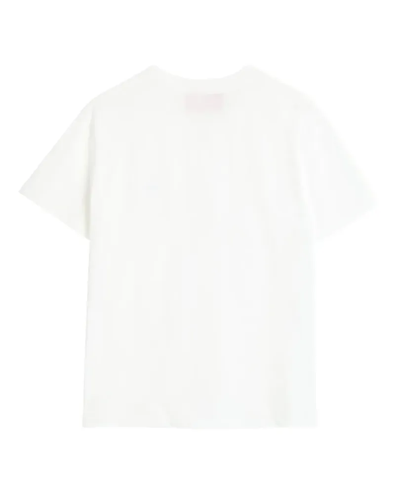 Valentino Garavani T-Shirt mit VLogo-Patch - Weiß Weiß