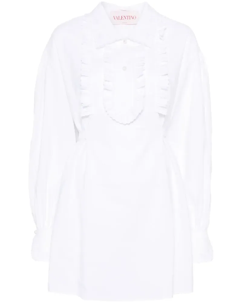 Valentino Garavani Minikleid mit Rüschendetail - Weiß Weiß