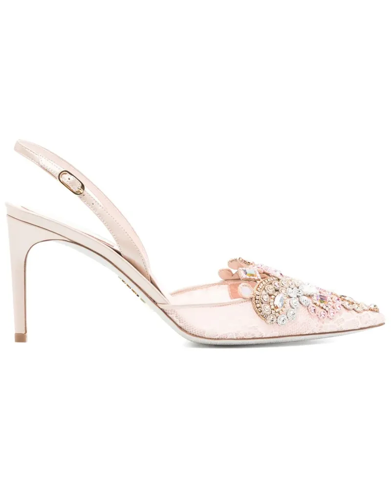 René Caovilla Veneziana Pumps 50mm - Rosa Rosa