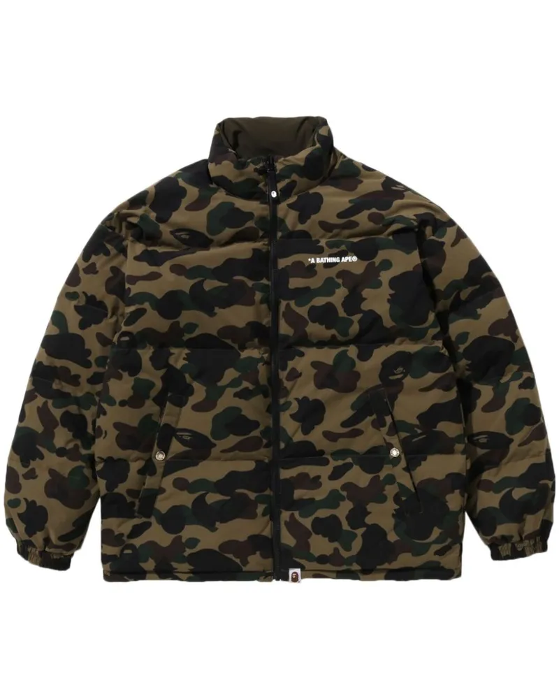 BAPE Wendbare Steppjacke - Grün Grün