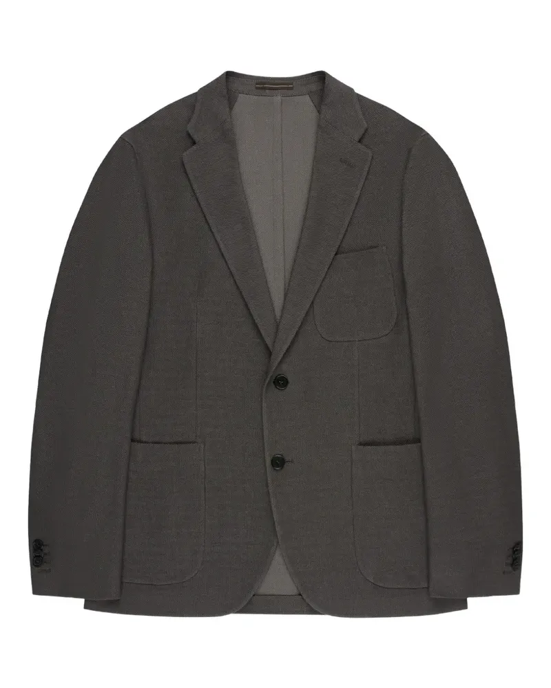 Incotex chest-pocket blazer - Grau Grau