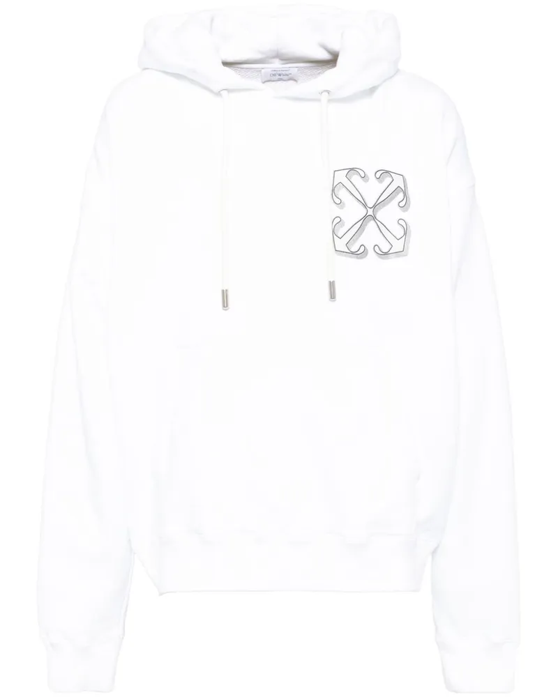OFF-WHITE Dragon Skate Hoodie - Weiß Weiß