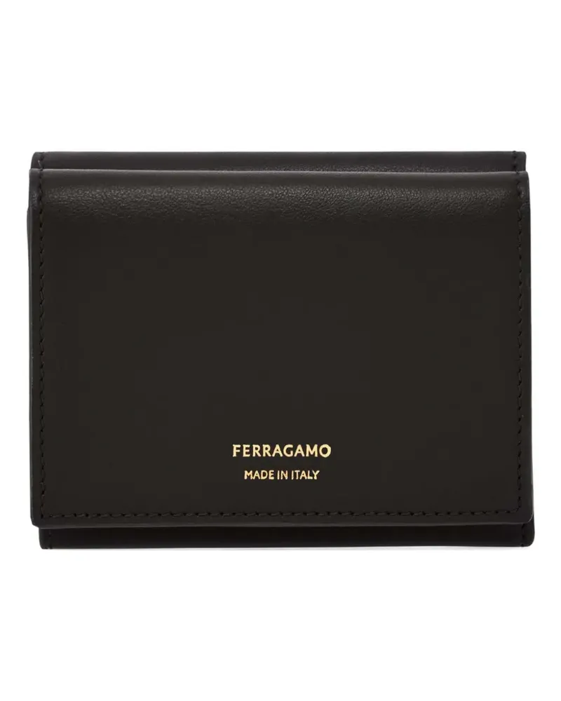 Ferragamo Faltbares Portemonnaie - Black/Cognac/Terracotta Black