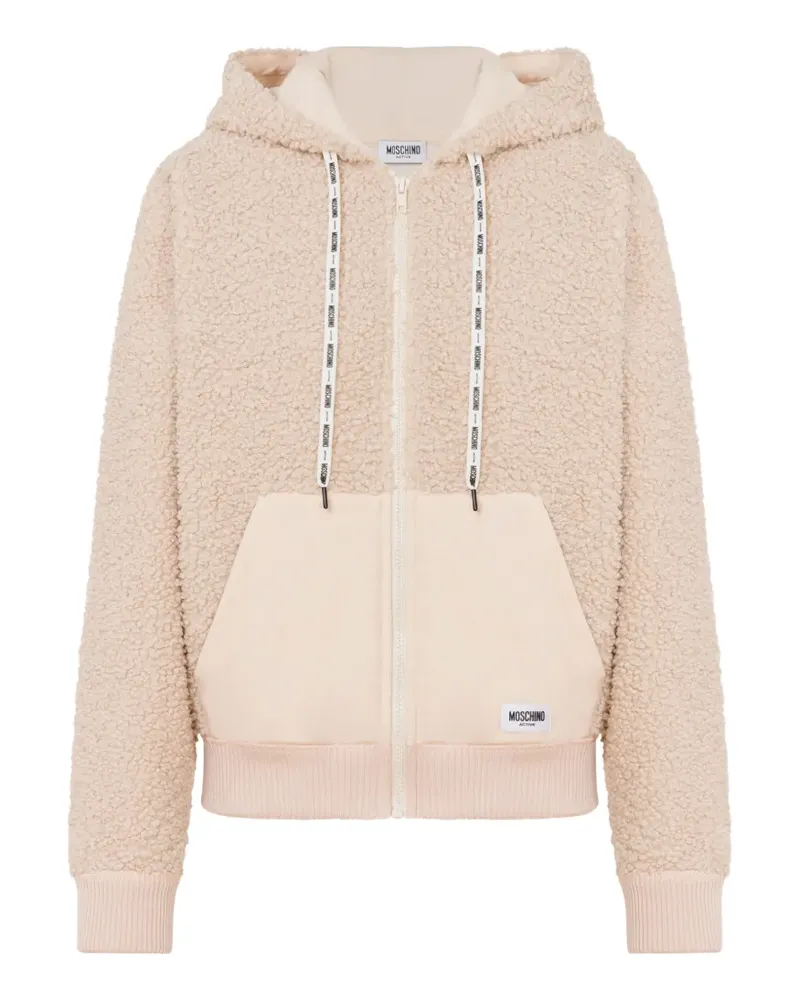 Moschino Sweatshirt aus Sherpa-Fleece - Nude Nude