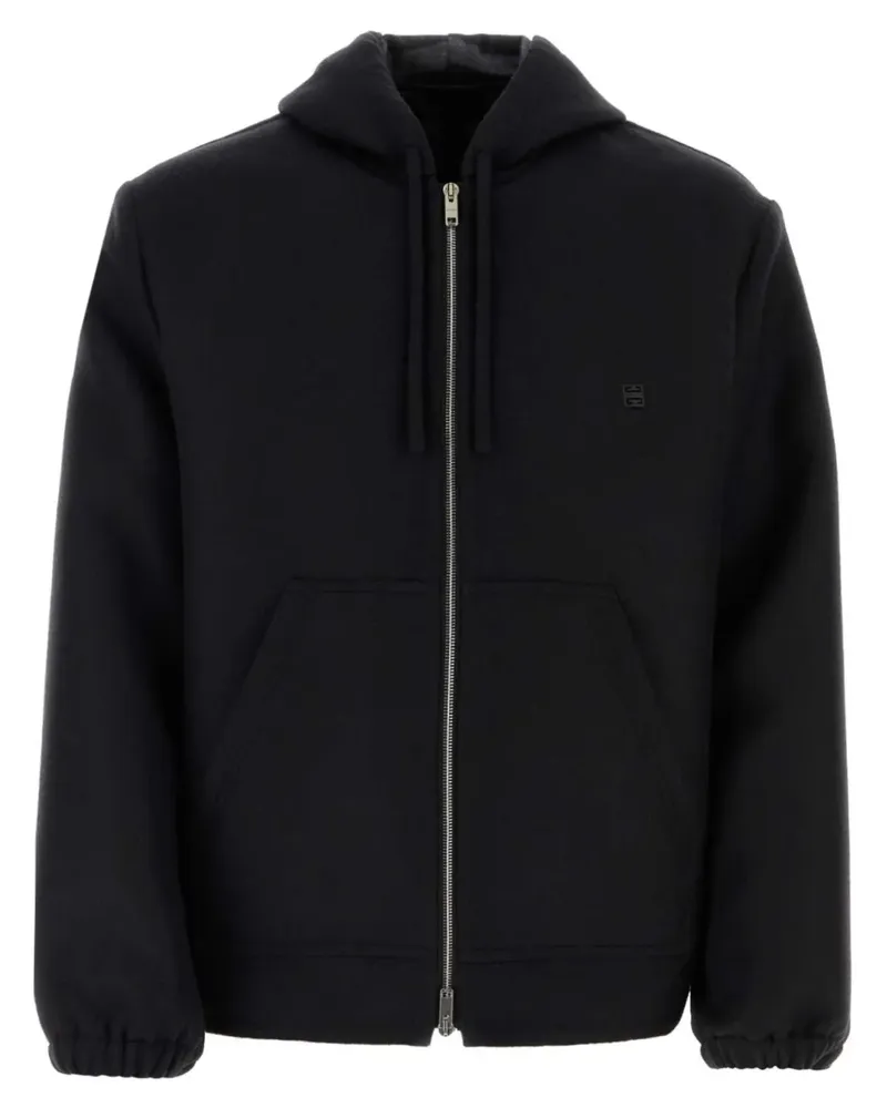 Givenchy Sweatshirtjacke mit Kordelzug - Schwarz Schwarz