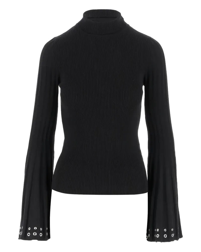 Blumarine Pullover mit Glockenärmeln - Schwarz Schwarz