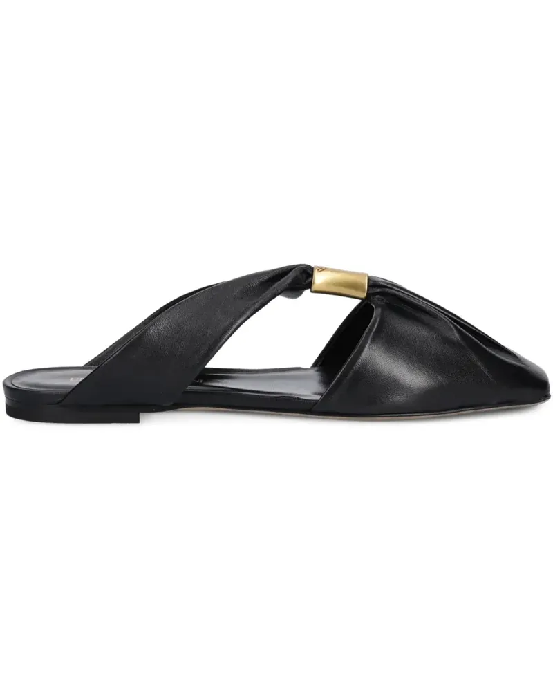 Emporio Armani Sandalen aus Leder - Schwarz Schwarz