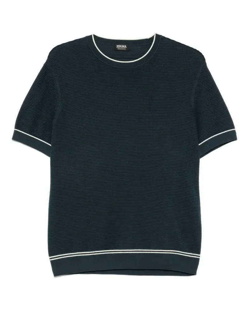 Ermenegildo Zegna Klassisches T-Shirt - Blau Blau