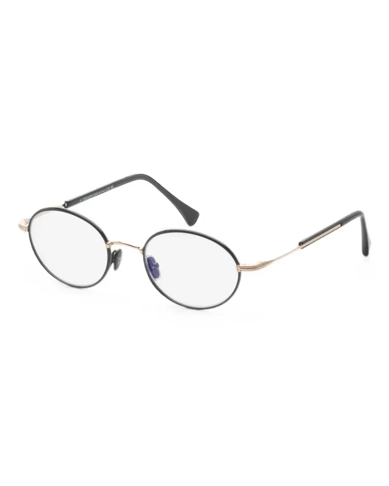 Tom Ford Brille mit rundem Gestell - Schwarz Schwarz
