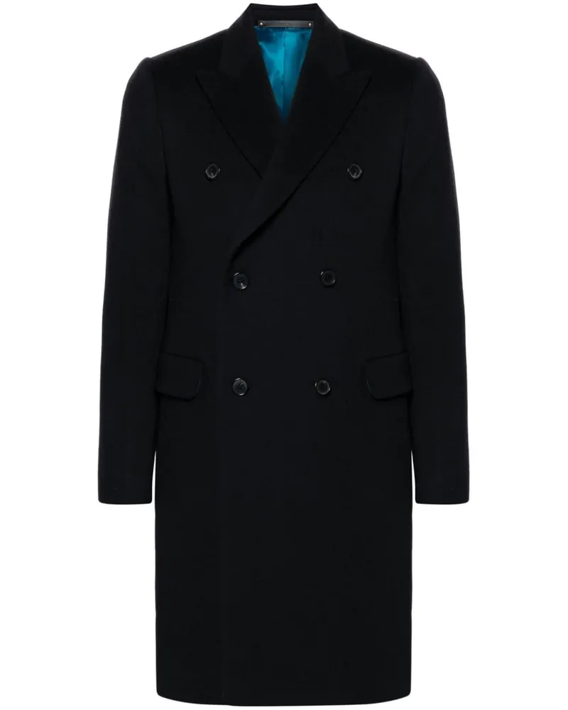 Paul Smith Doppelreihiger Mantel - Schwarz Schwarz